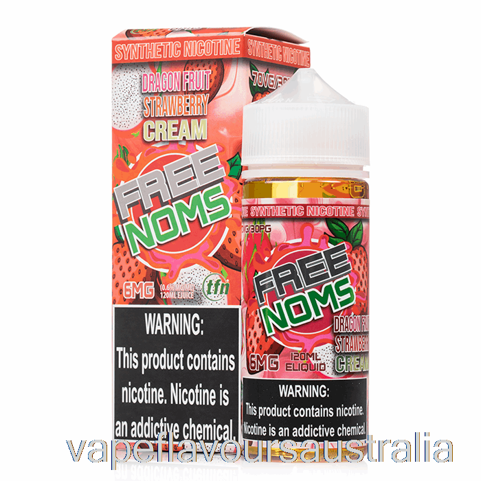 Vape Nicotine Australia Dragon Fruit Strawberry Cream - Nomenon - 120mL 6mg